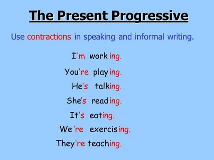 Use contractions
