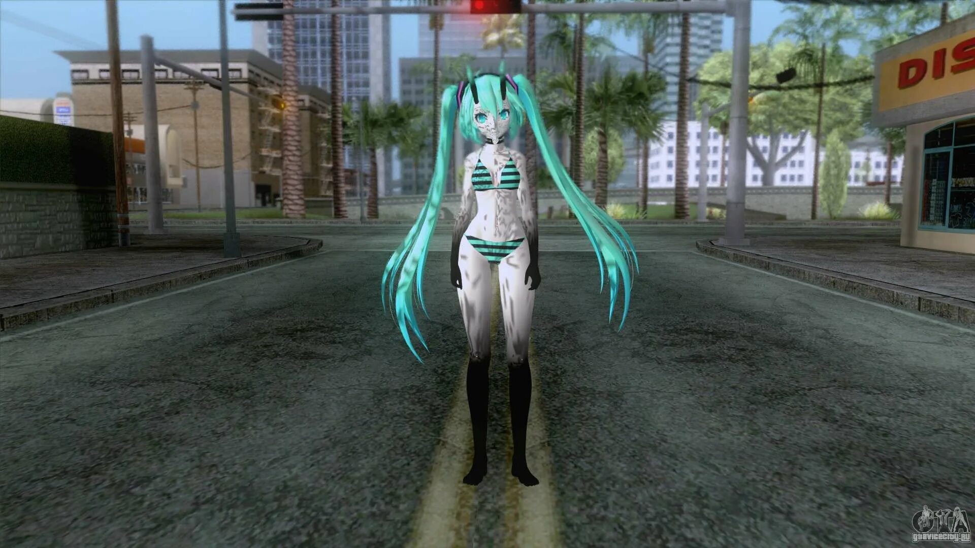 Скин хатсуне мику. GTA San Andreas Miku. Мику Хатсуне для ГТА са. Hatsune Miku Skin GTA sa. Мику ГТА.