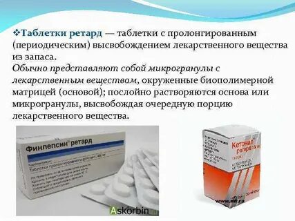 Пролонгированное и модифицированное в чем разница