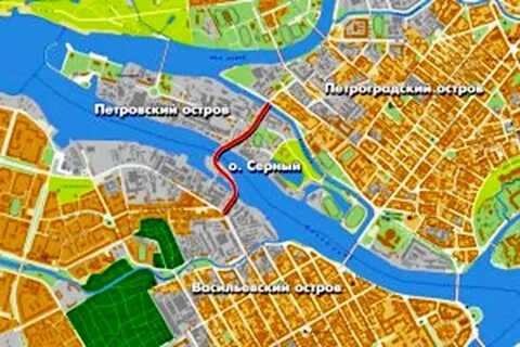 Петербург карта островов