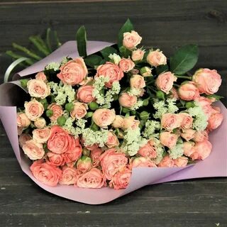 Кустовые розы букет фото