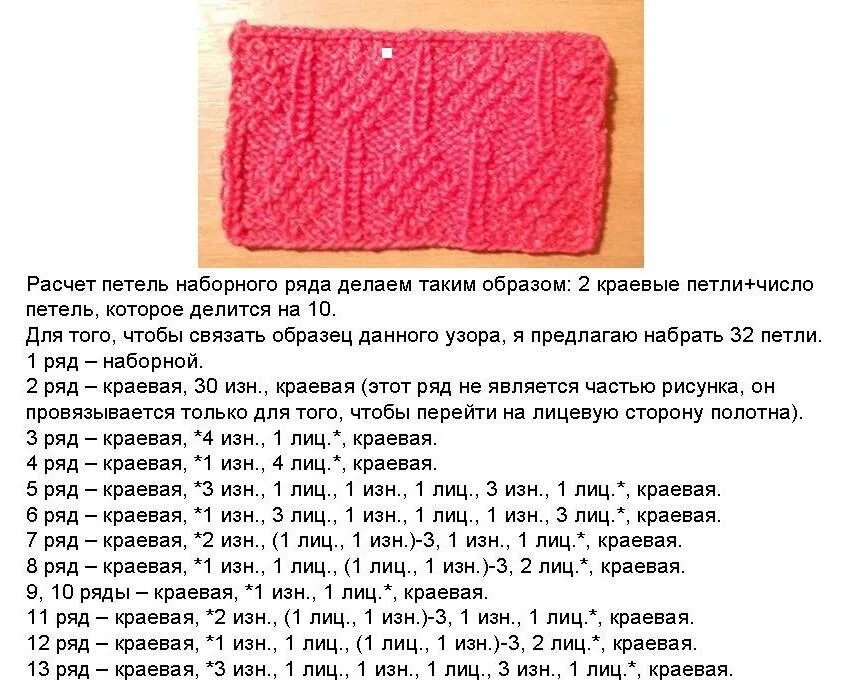 Схемы по вязанию спицами с описанием. Узоры спицами. Узоры спицами с описанием.