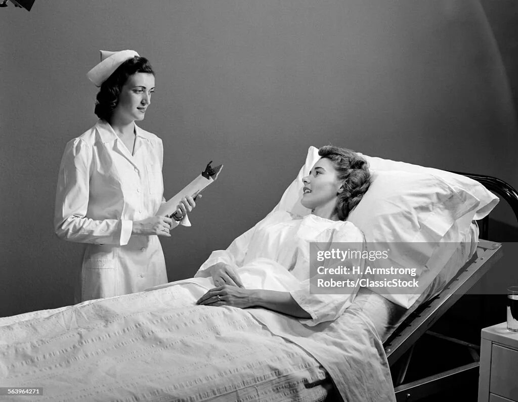 Woman nurse behind. She s nurse