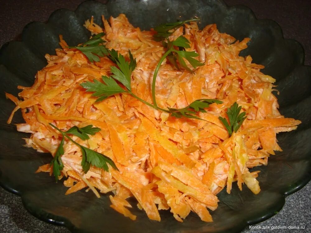 Салат из моркови с чесноком калорийность. Морковь по-корейски с майонезом и чесноком.