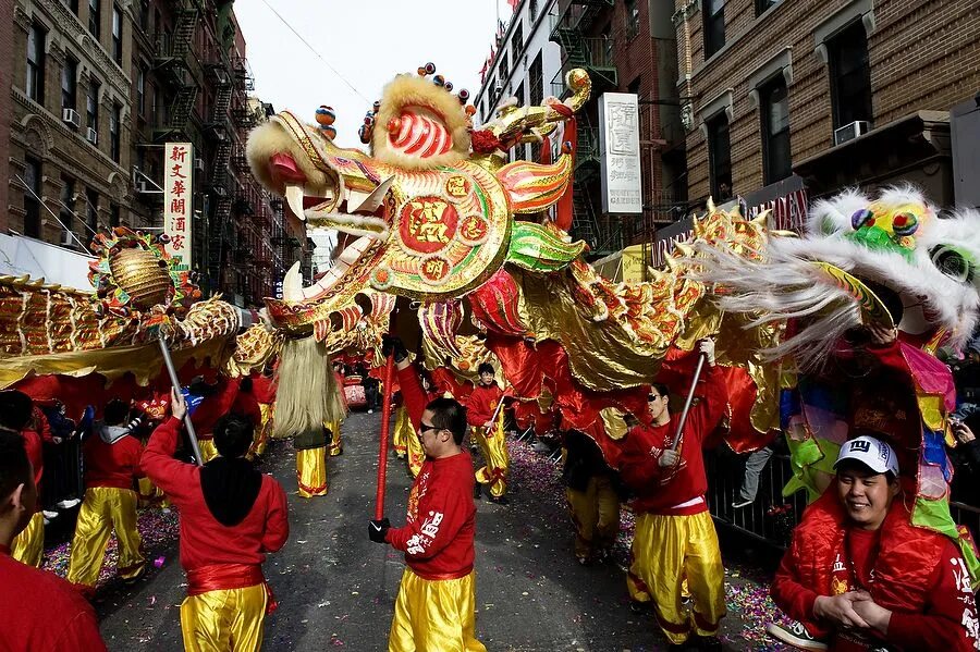 Celebrating chinese new year