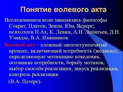Понятие акта
