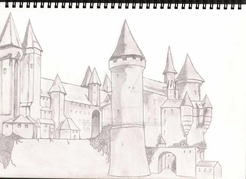 Замок рисунок карандашом. Дворец карандашом. Эскиз замка карандашом. Рисовать замок в романском стиле. Замки средневековья для срисовки.