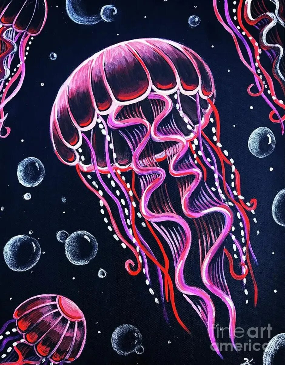 Космос на черной бумаге. Граттаж медузы. Медуза гуашью. Медуза картина. Медуза акрилом.