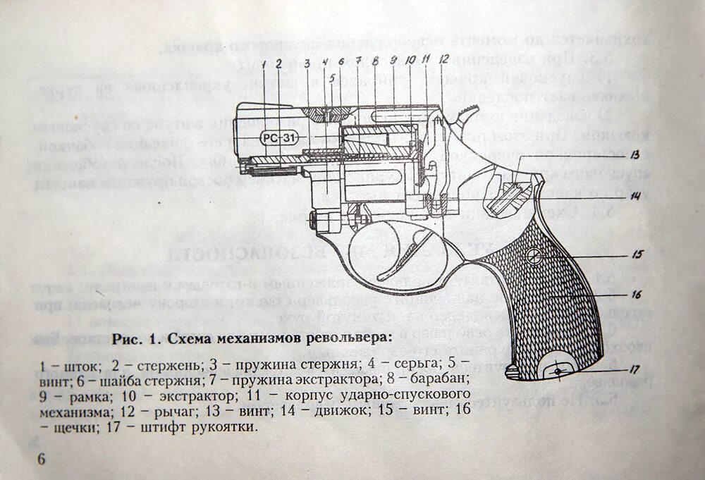 Работа револьвера. Устройство револьвера Наган схема. Сигнальный револьвер Reck agent 9 мм схема.