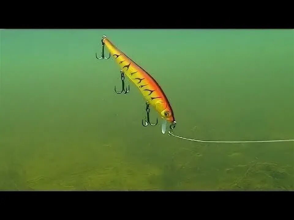 Ловля щуки воблером видео. Как работает воблер под водой видео.