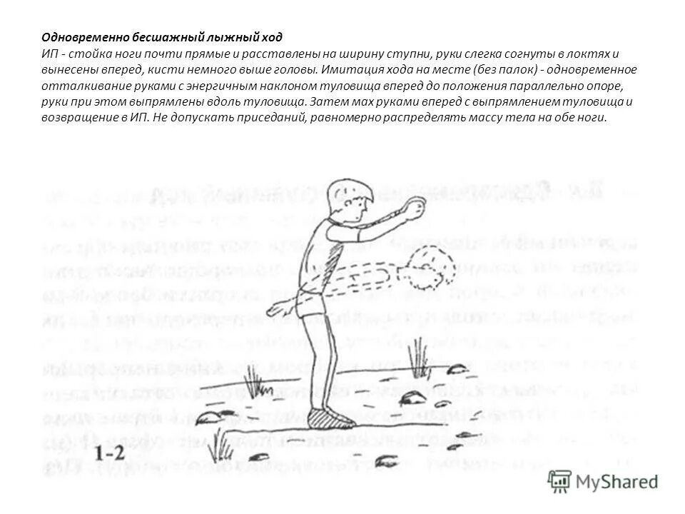 имитация хода на месте