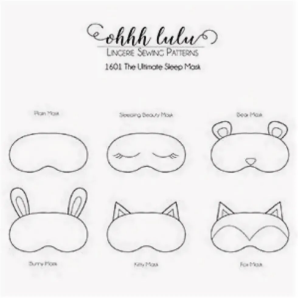 Vintage Eye Mask Tutorial Sewing patterns free, Mask tutorial, Trendy sewing pat