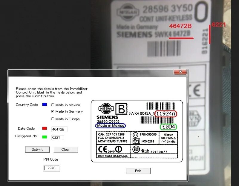 Код на 6 50. BCM код Ниссан Nats 5. Nissan Pin code calculator. Nissan BCM Pin code calculator. Nissan bcm2pin.