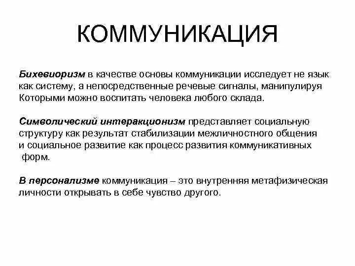 Основы коммуникации