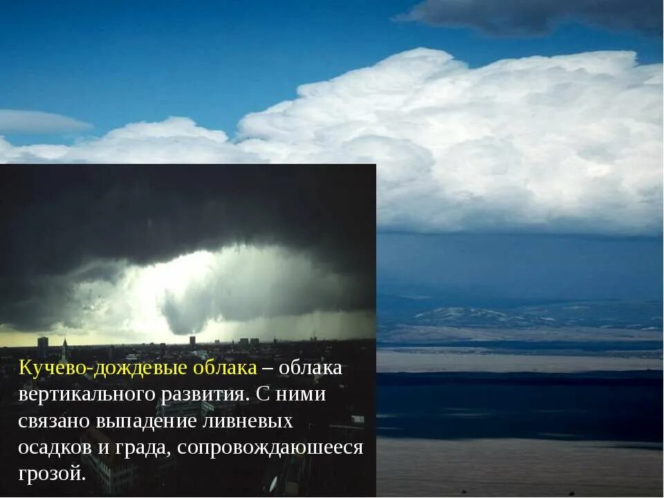 Облака презентация 6 класс. Кучево-дождевые облака. Кучево-дождевые облака осадки. Кучево дождевая облачность. Кучево-дождевые облака вертикального развития.