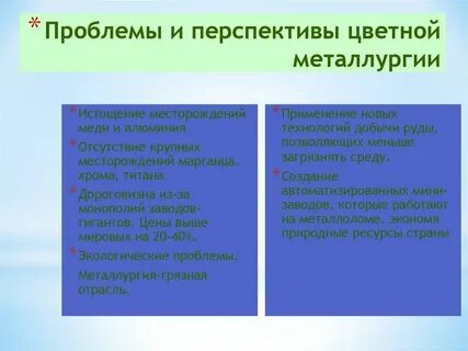 Самая старая отрасль цветной металлургии