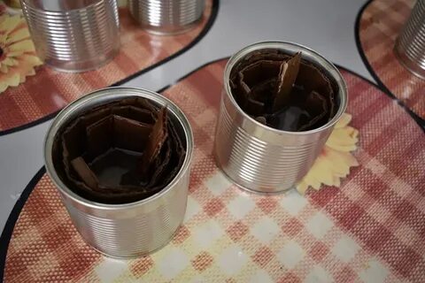 Банка жестяная для окопных свечей