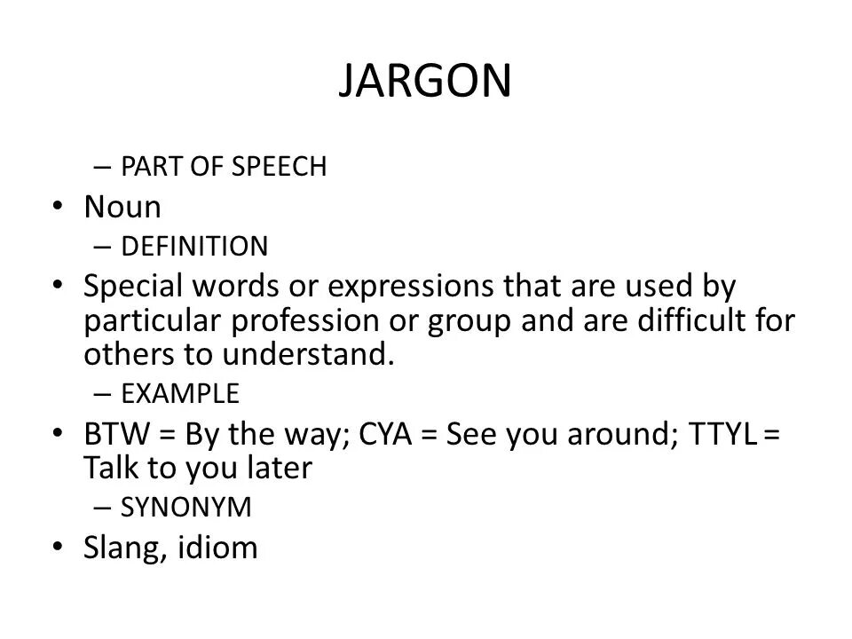 Jargon examples. Jargon Words. Jargonisms examples. Legal jargon examples.