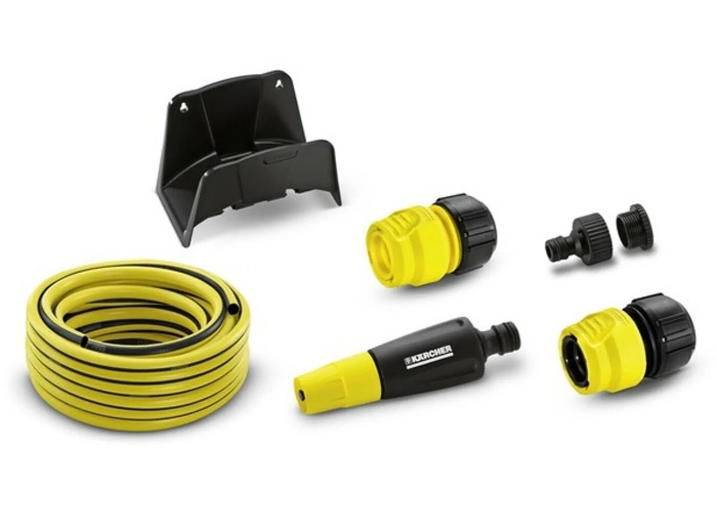 Karcher 2.645-156. Комплект для полива со шлангом Kаrcher 2.645-114.0, 1/2", 15 м. Держатель для шланга Plus Karcher 2.645-161. Набор полива Karcher 2.645-114.0 1/2", 6 предметов. Керхер полив купить