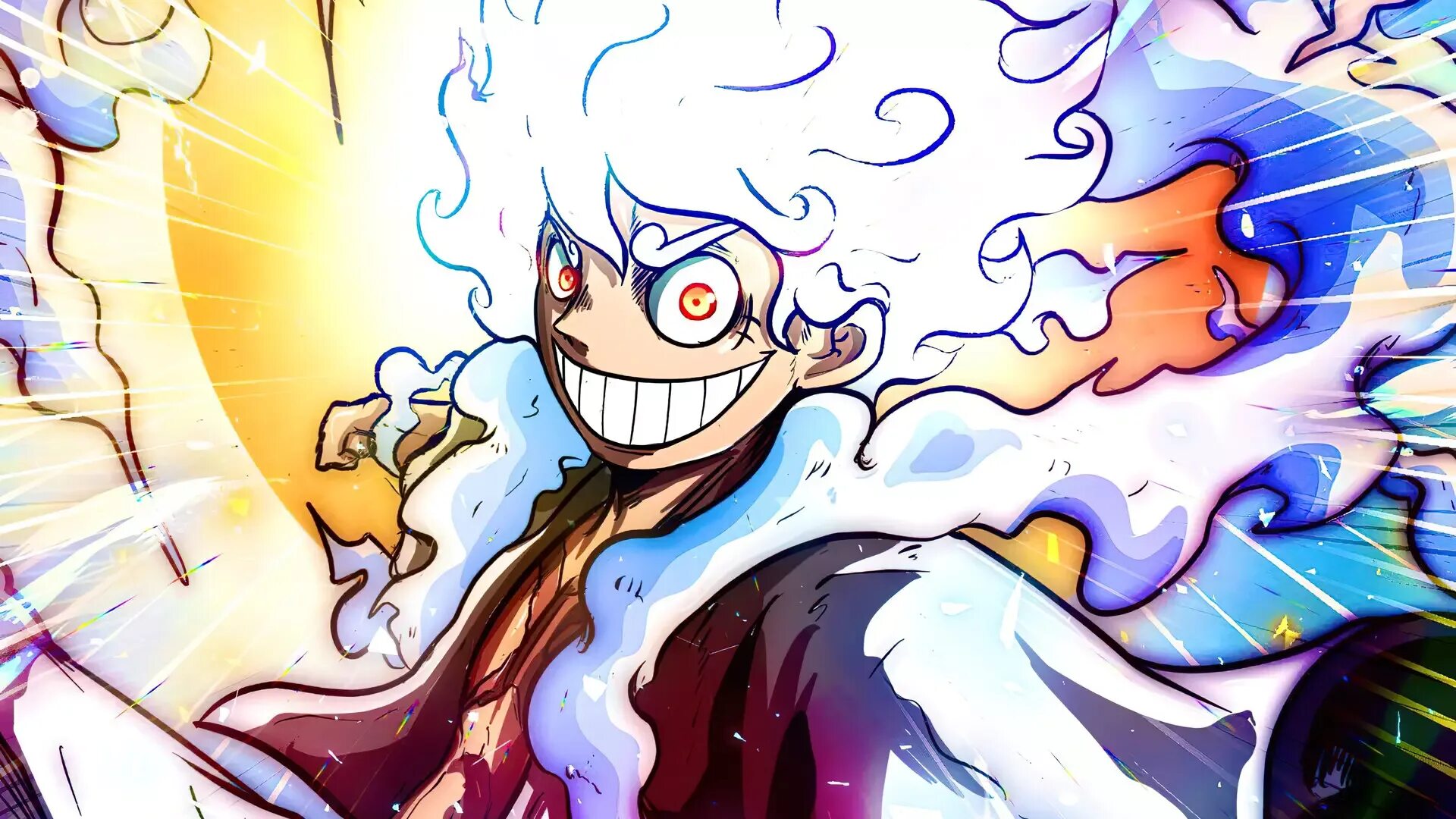 Луффи 5 гир пробуждение. Пятый гир луффи. Пятый гир луффи. Luffy gear 5. Луффи 5 гир бог ника.