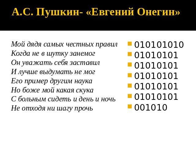 Онегин стихи мой дядя. Мой дядя самых честных текст