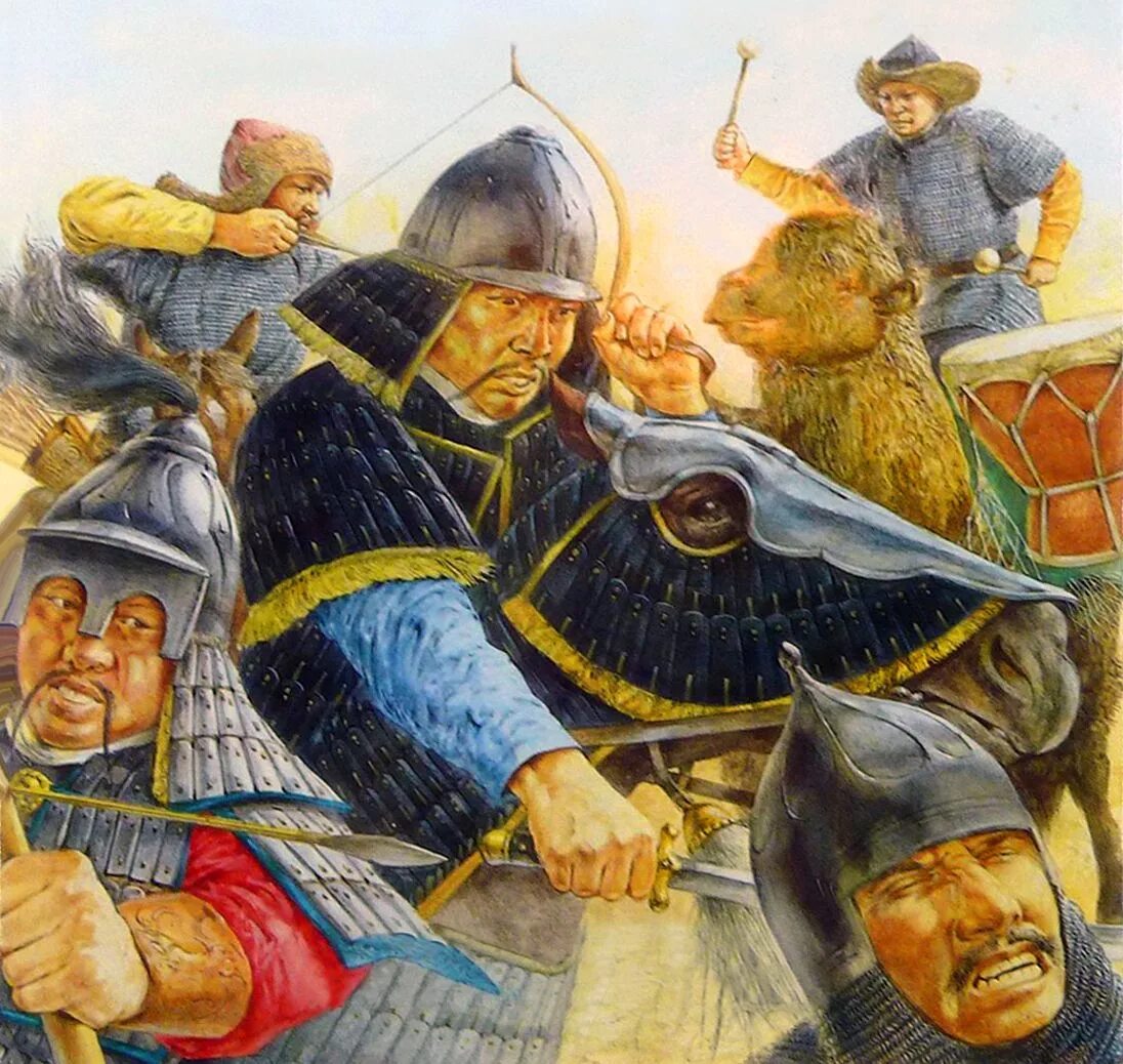 Золотая орда в мировой истории. Таласская (атлахская) битва (751 год). монголы золотая орда. золотая орда иллюстрации. монголы в средние века.