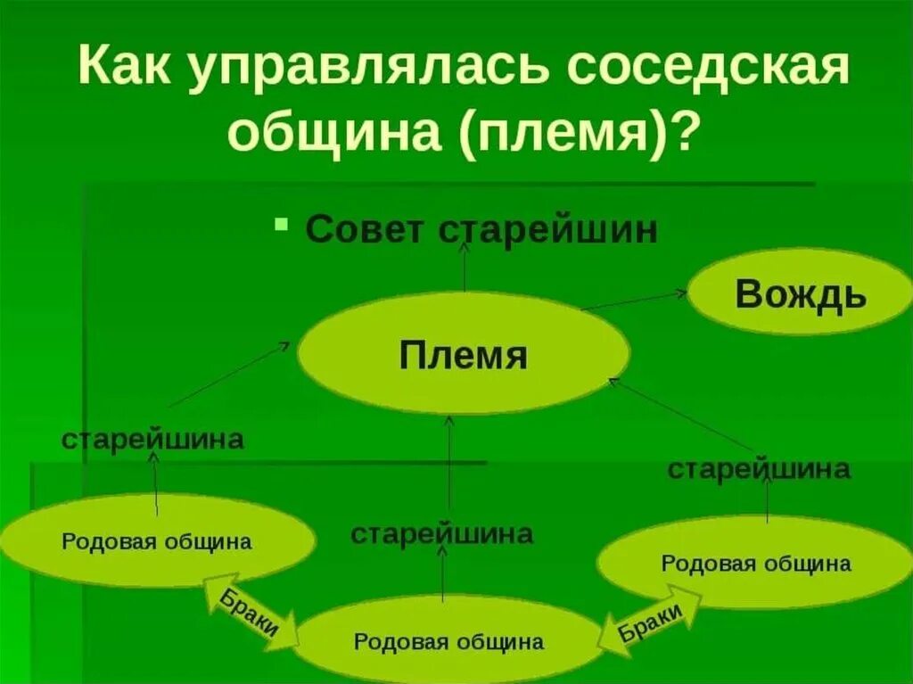 Схема общины