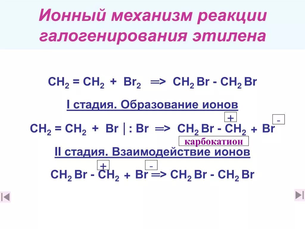 Механизм реакции образования HCL. Ионный механизм галогенирования. Ионный механизм реакции присоединения. Реакция галогенирования этена. Взаимодействие этилена с хлором