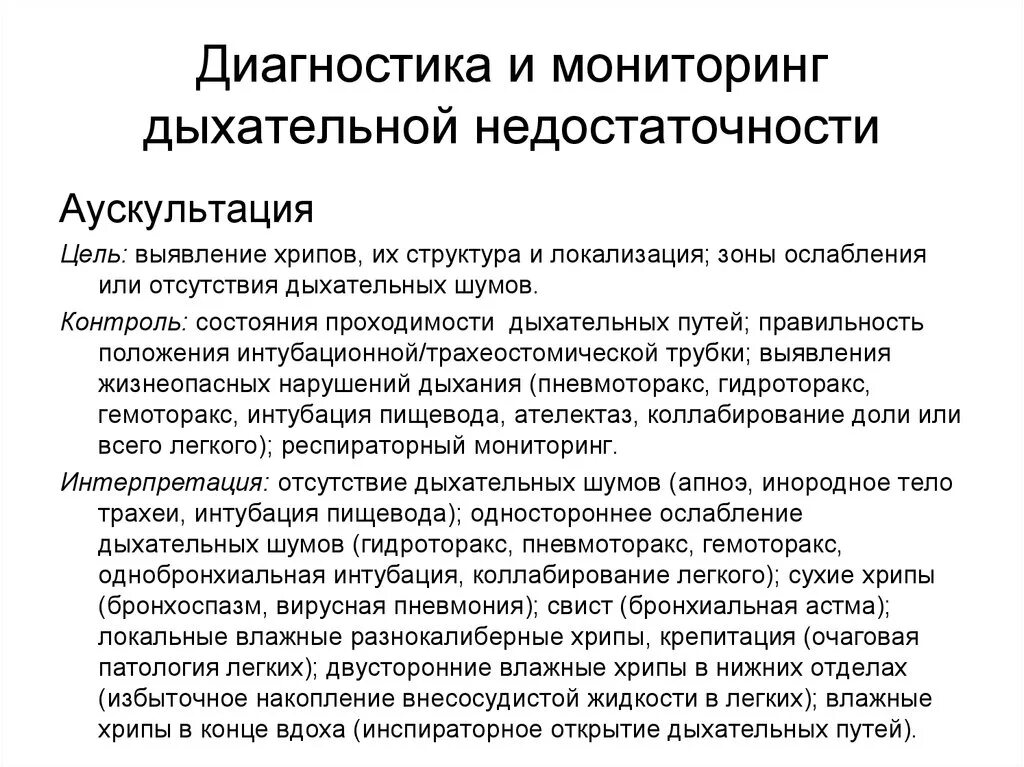 Дыхательная недостаточность диагноз. Дыхательная недостаточность аускультация. Хроническая дыхательная недостаточность аускультация. Синдром дыхательной недостаточности аускультация. Мониторинг дыхания.