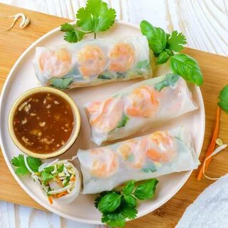 Роллы из рисовой бумаги