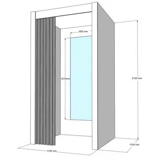 Примерочная кабина размеры
