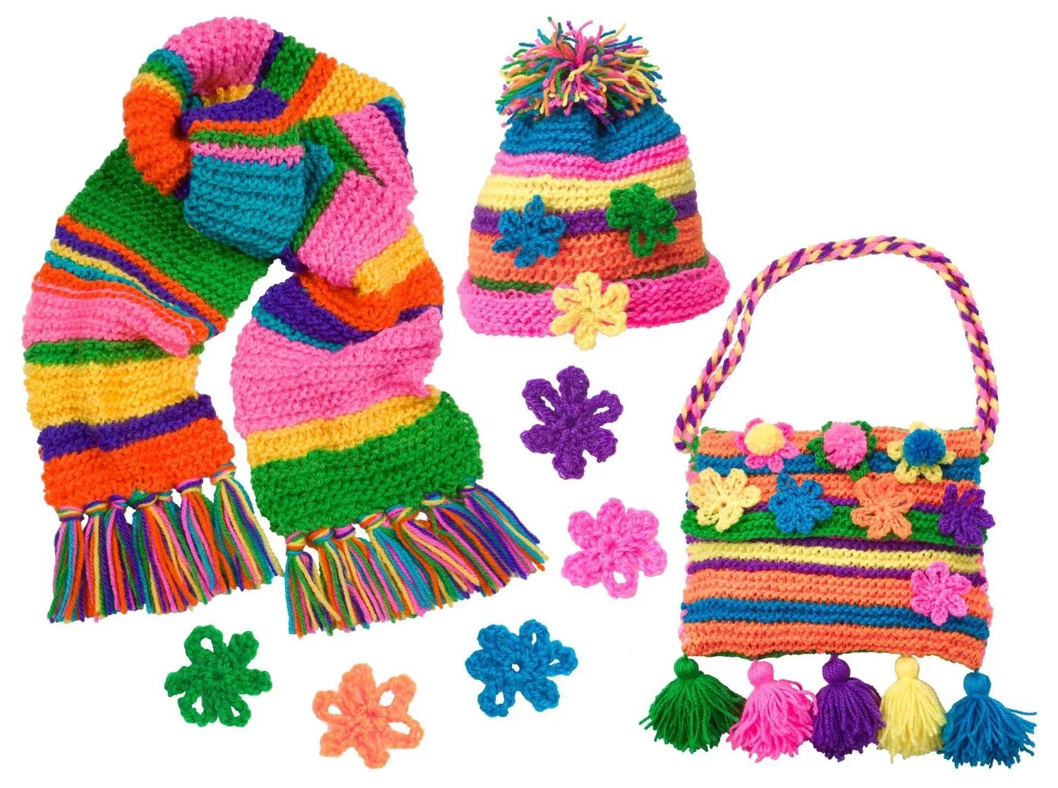 Шарф для детей. Разноцветный шарф. Вязаные детские вещи. Вязаные вещи для малышей. Шарф игрушке