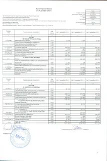 Баланс акционерного общества