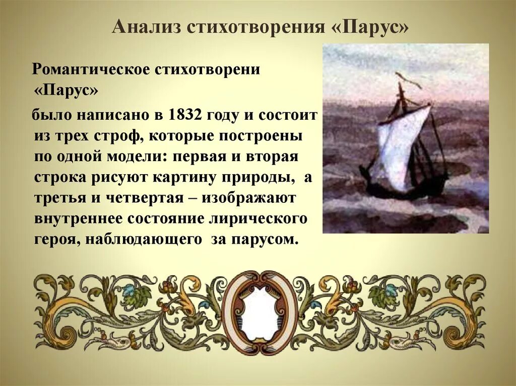Художественный образ в стихотворении. Анализ стихотворения Парус Лермонтова. Анализ стиха Парус Лермонтова. М Ю Лермонтов Парус анализ. Анализ по стихотворению Парус Лермонтова.