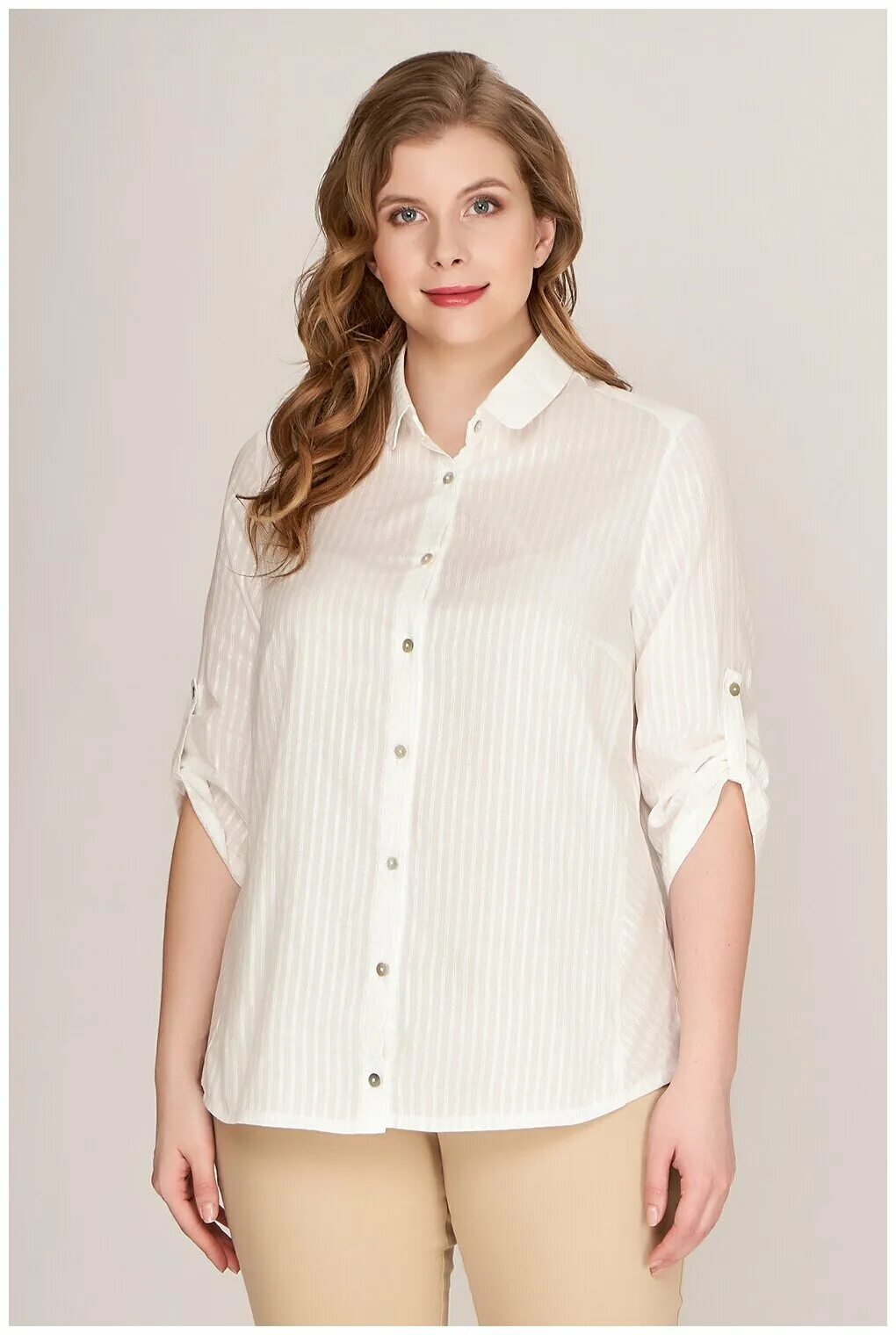 Блуза 41255 Lina. Женщина в блузке. Белые блузки для полных. Блузки для полных женщин. Озон белая блузка