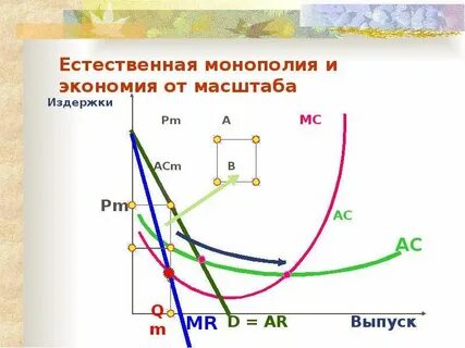Примеры естественной монополии