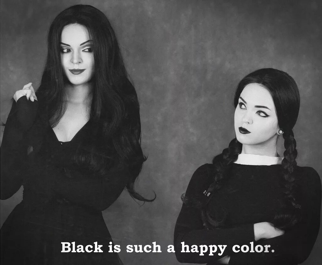 It is such a please. Мартиша с начесом. black is such a happy color.