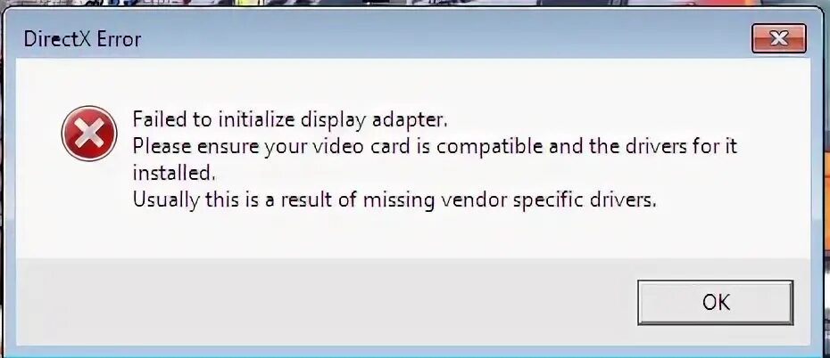 Failure to initialize. Failed to initialize nvidia driver!. err_failed. fail error.