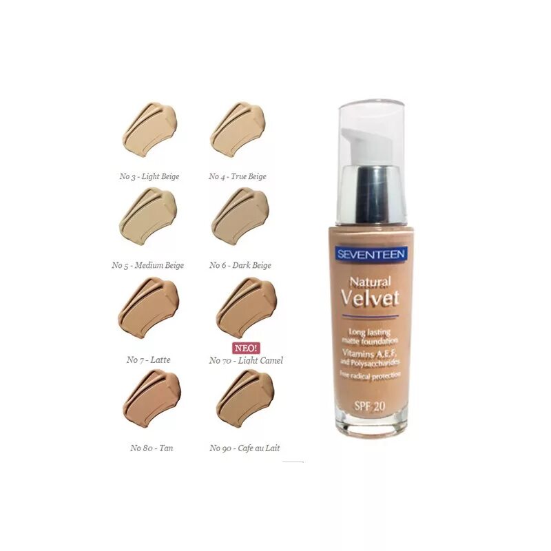 Natural velvet. Seventeen natural Velvet тональный крем. Севентин тоналка оттенки. Seventeen Moisturizing lasting Foundation тональный крем. Тональный крем севентин палитра.