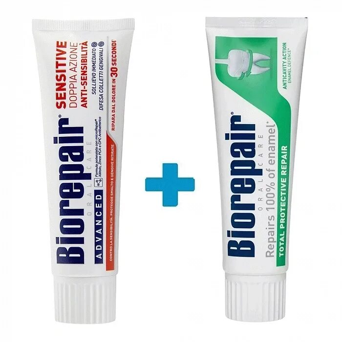 Зубная паста fast sensitive. Biorepair sensitive double action. biorepair sensitive double action/ сенситив двойное действие 75 мл.