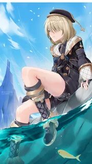 Genshin Fontaine Phone Wallpaper.