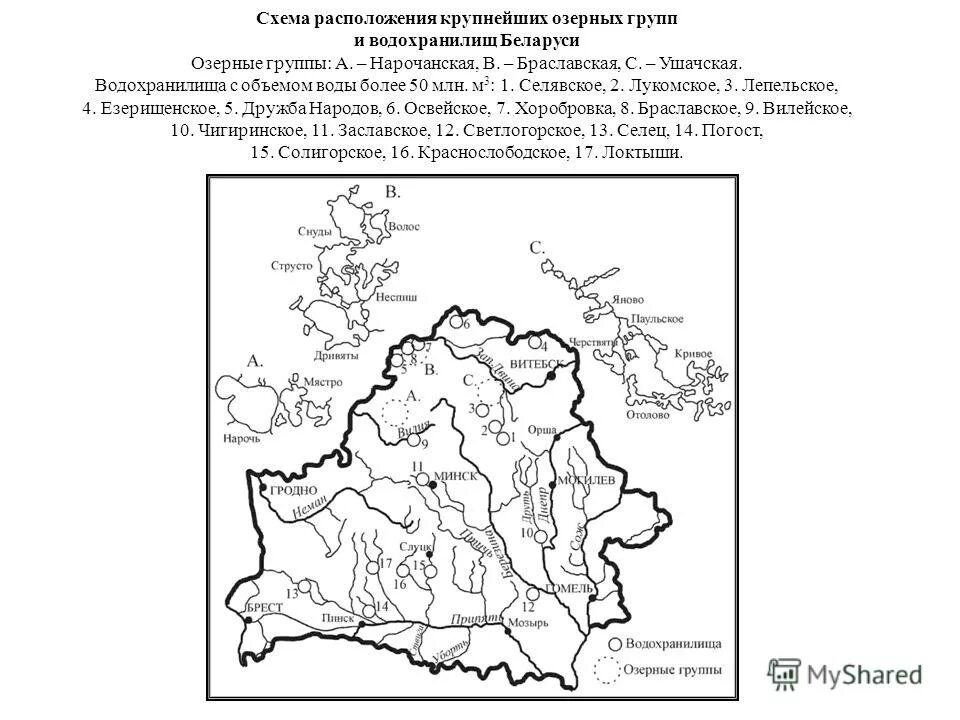 тест водные богатства беларуси 3 класс.