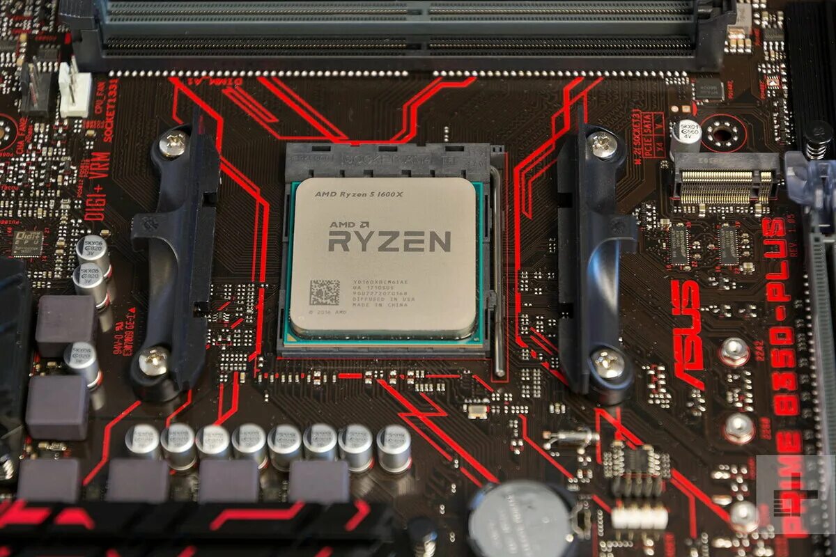 Подобрать плату к процессору. Процессор AMD Ryzen 5 1600x. Процессор АМД материнская плата. Проц в материнке АМД. Рузен 1600.