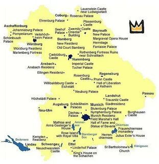 Бавария на карте