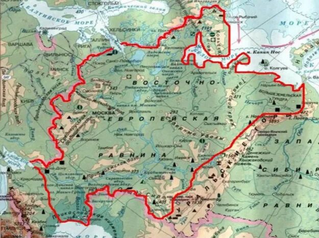 Внутренние воды Восточно-Европейской равнины - протекающие реки, их особенности 