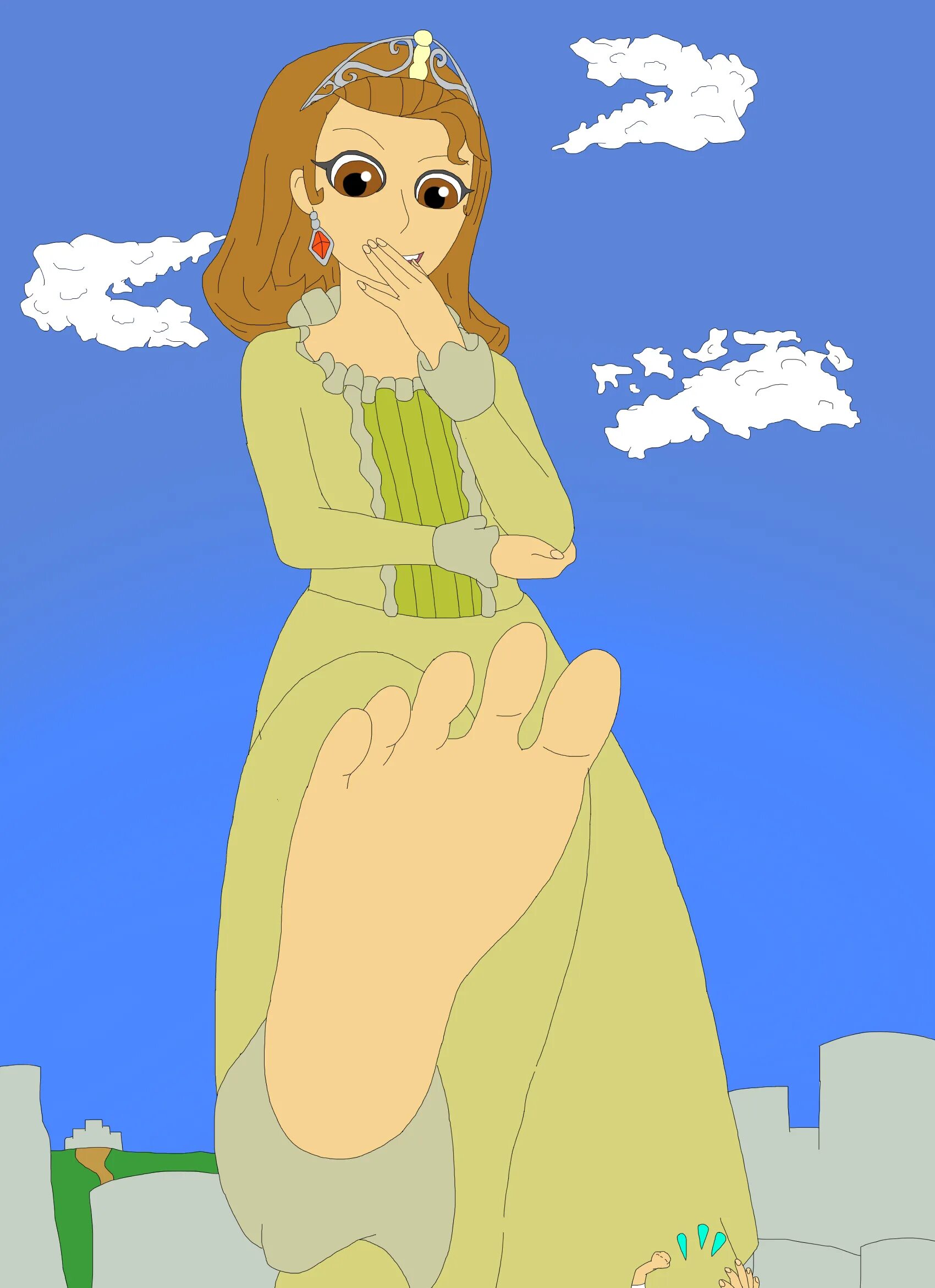 Giantess принцесса Эмбер. Принцесса Эмбер инфлатмон. Rule 34 принцессы