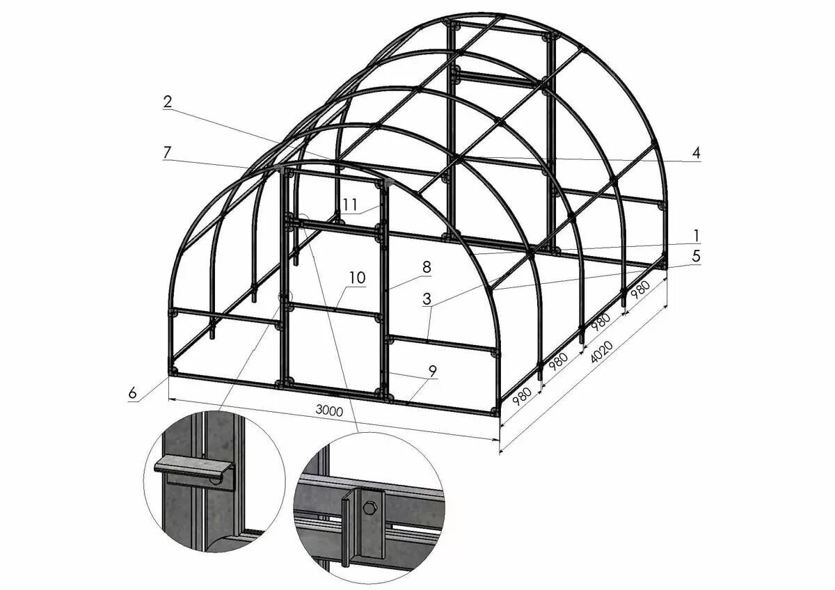 Сборка арочной теплицы. Чертеж теплицы 3 на 4. Теплица 3х4 поликарбонат схема. Теплица 4 на 6 чертеж. Теплица 3х6 профильной трубы чертеж.