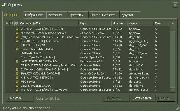 Мониторинг серверов КС 1.6. Counter Strike 1.6 сервера. Сайт сервера CS. Список серверов CS. Добавить сервер список серверов