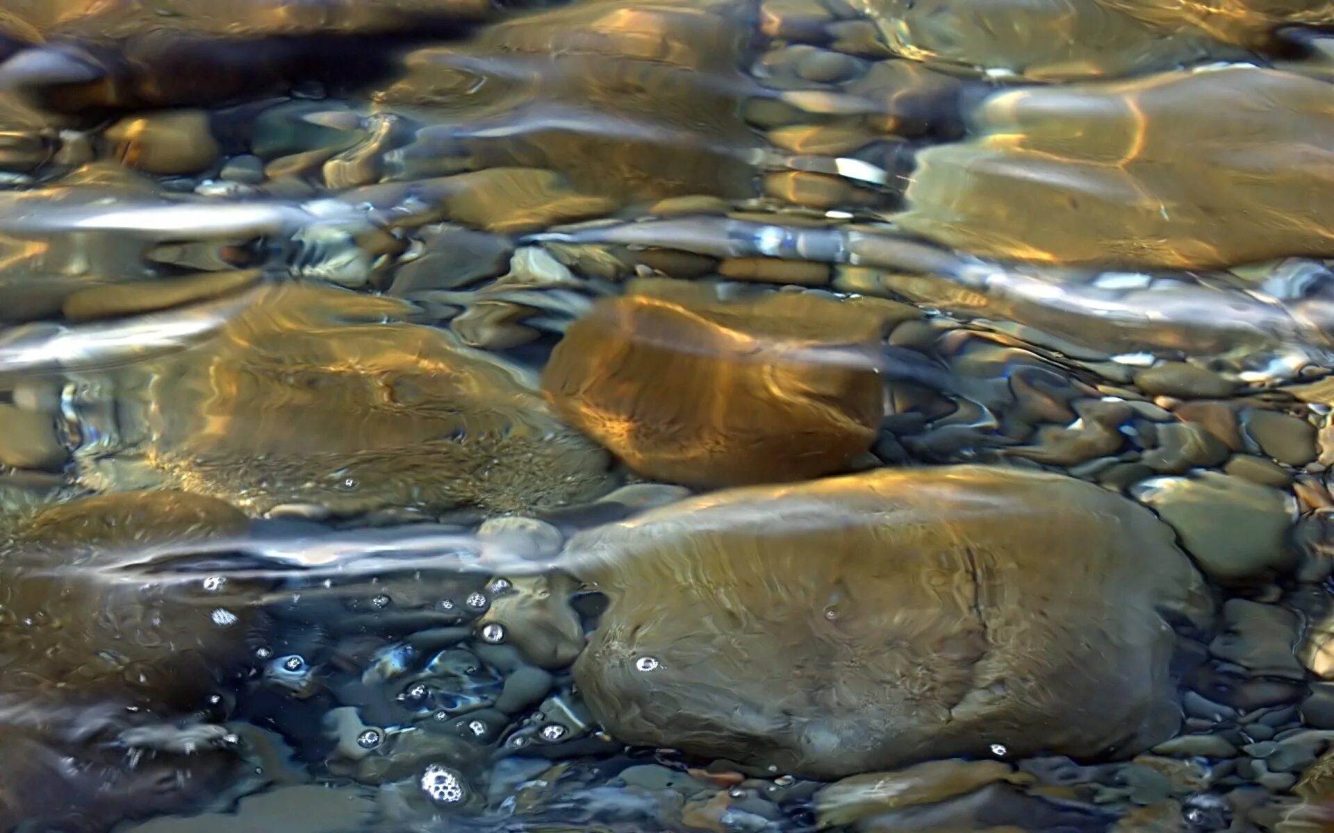 Прозрачная блестящая вода. Камни в воде. Прозрачная вода в ручье. Камни под водой. Прозрачная вода реки и камни.