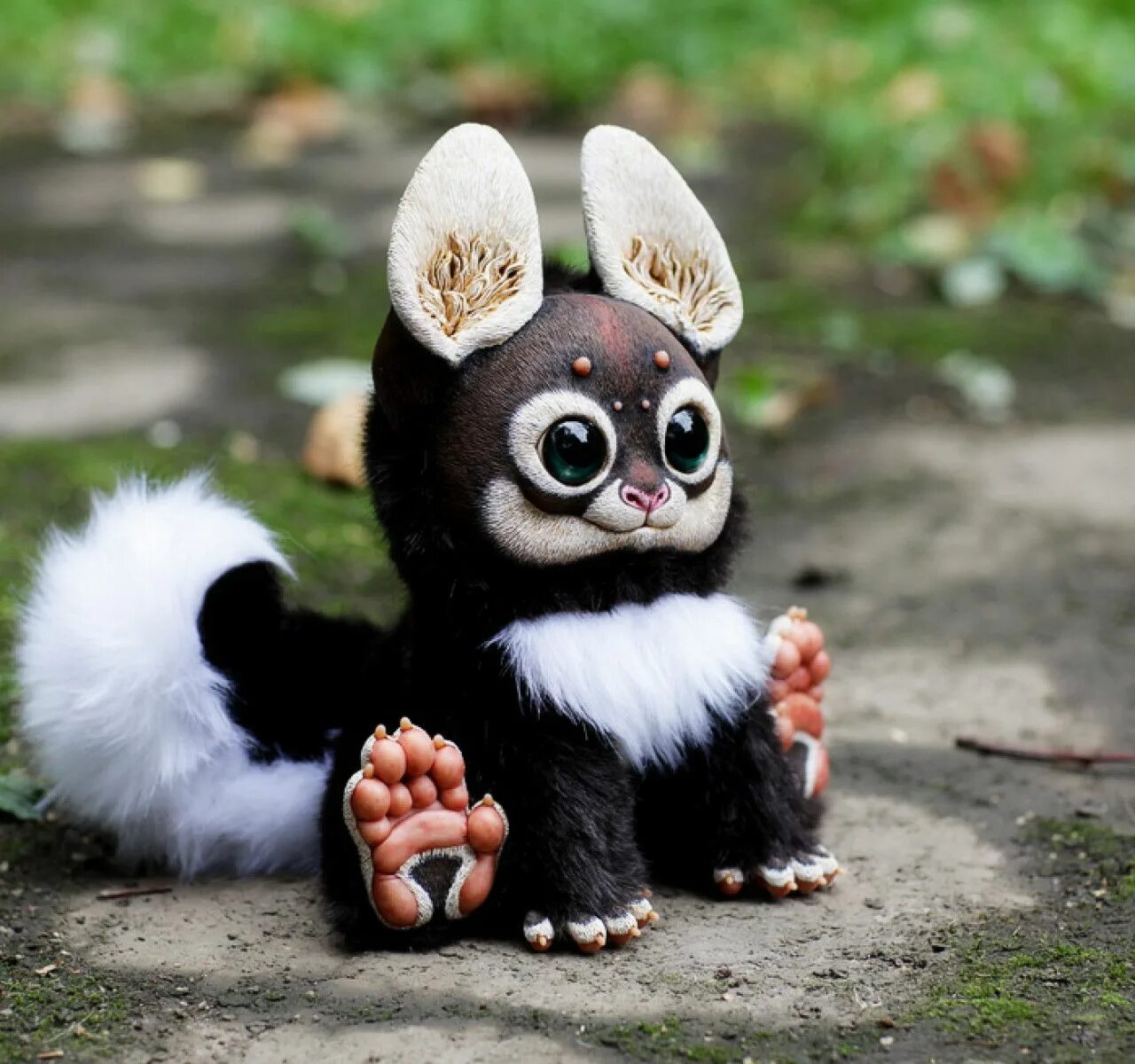 Неведома зверюшка. Игрушки Santaniel Inari Foxes. Santaniel дракон. Мексиканский глазоух.